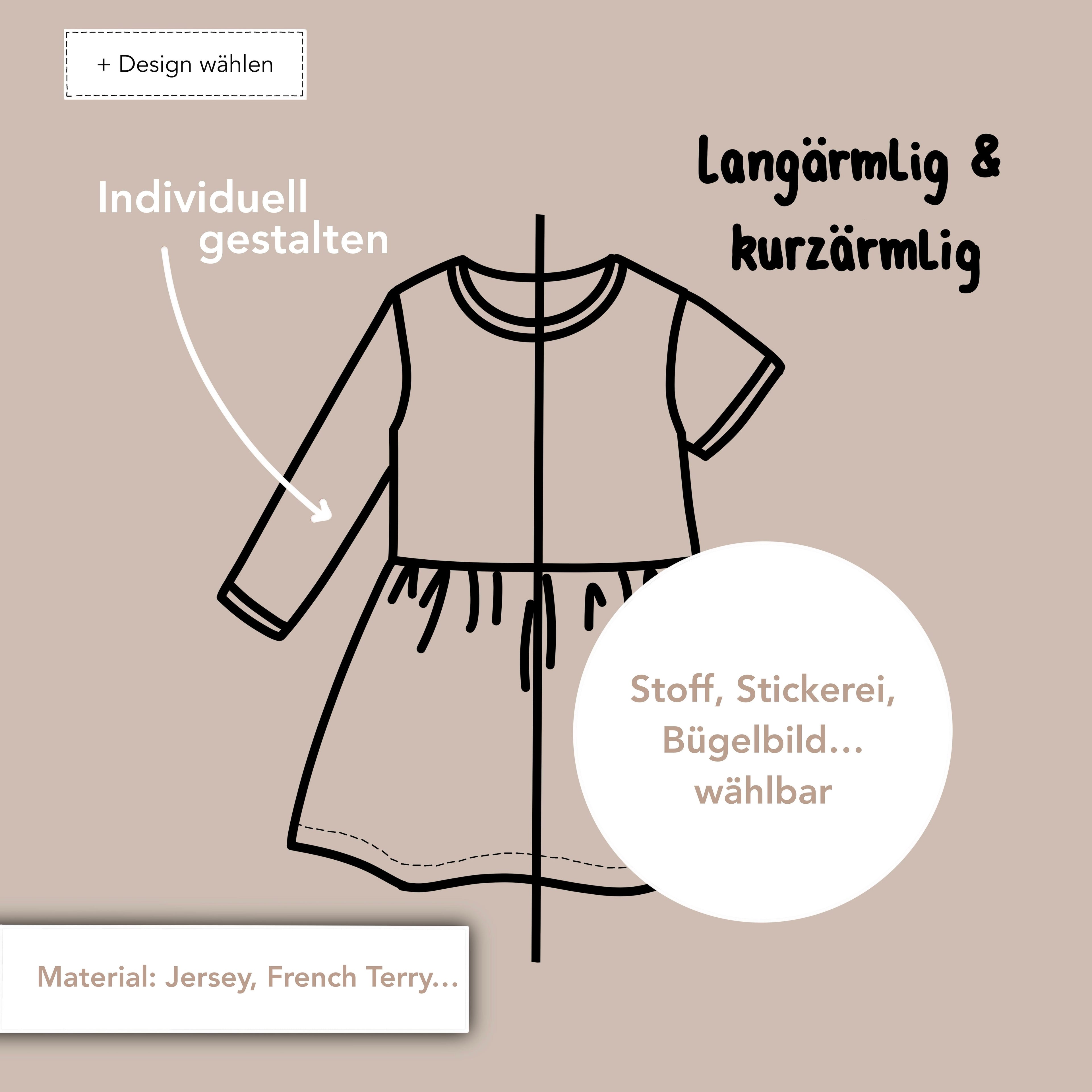 Wunschkleid Lang- oder Kurzarm