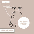 Wunschkleid mit Schleife und Rüschen